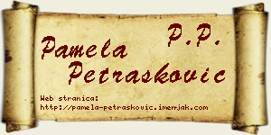 Pamela Petrašković vizit kartica